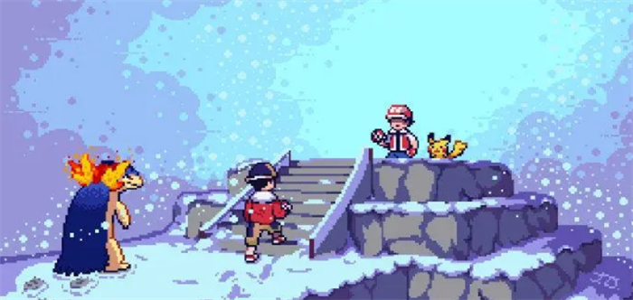 像素风的宝可梦游戏